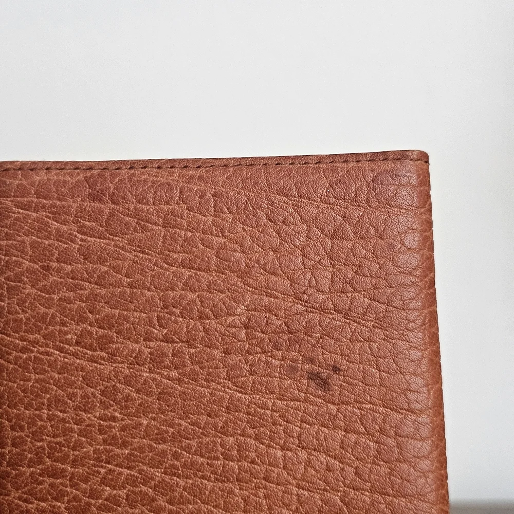 Rare Christian Dior Vintage Pebbled Leather Bifold Wallet Made in Spain CD Logo